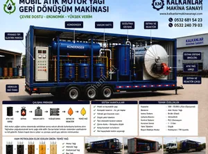 Atık motor yağı geri dönüşüm tesisi imalatı Kalkanlar makina sanayi 